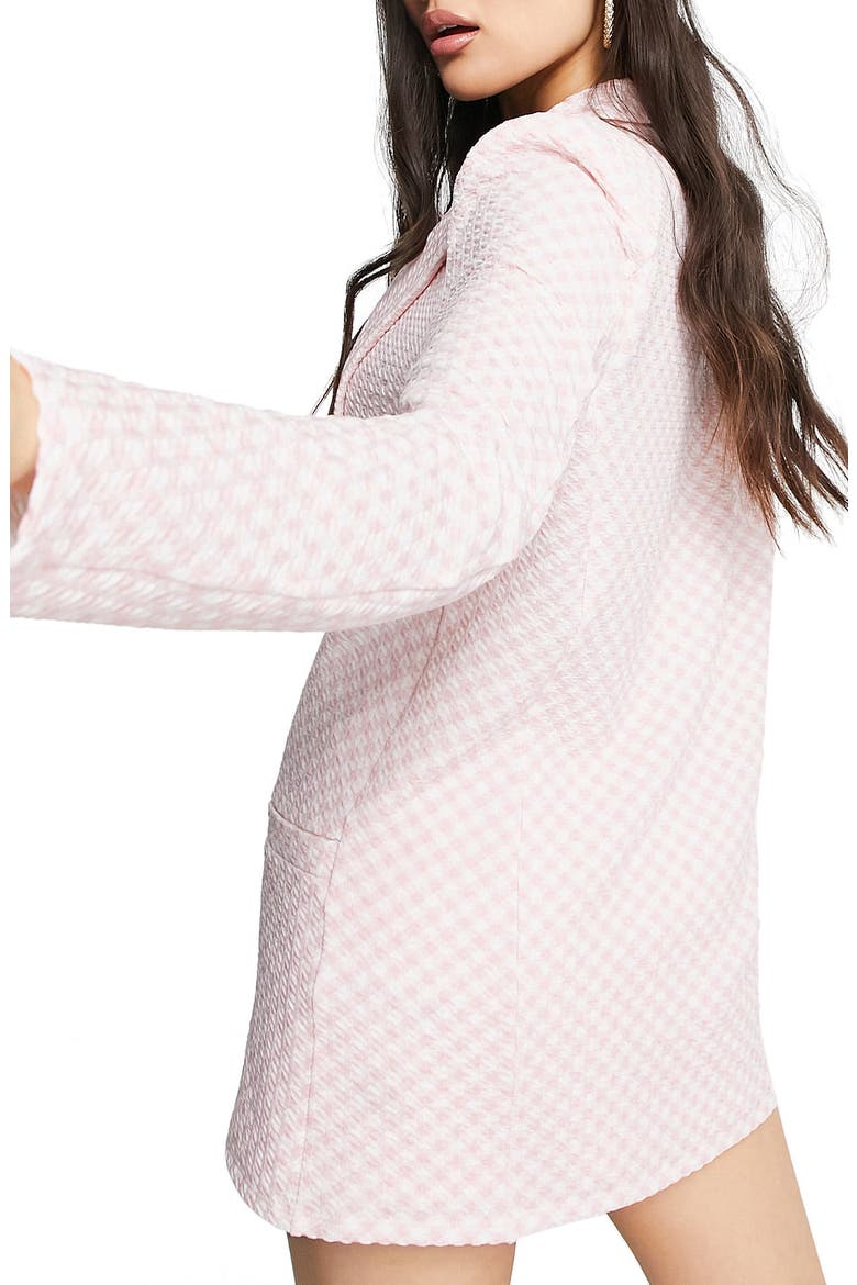 Gingham Blazer, Alternate, color, LIGHT PINK