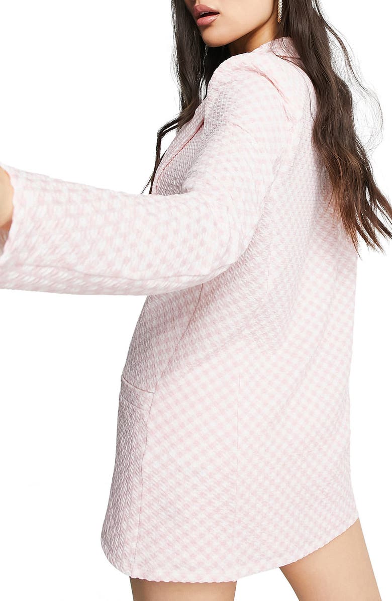 ASOS DESIGN Gingham Blazer, Alternate, color,