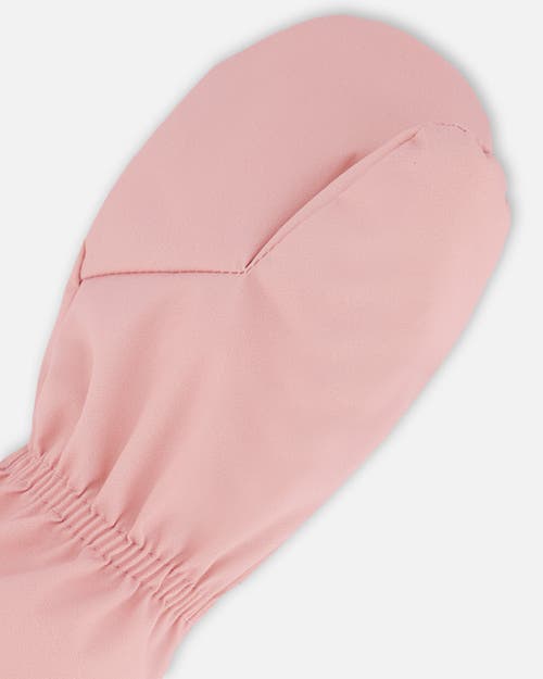 Deux Par Deux Lined Mittens In Pink