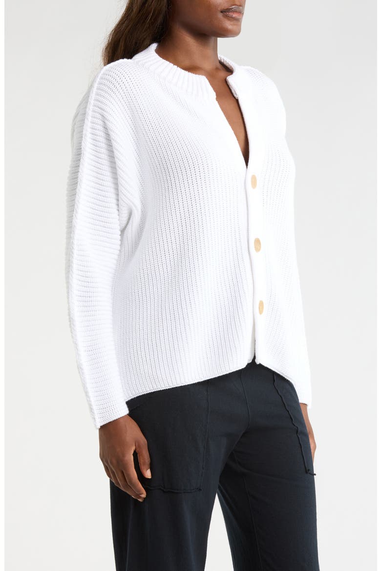 Montecito Cotton Cardigan, Alternate, color, WHITE