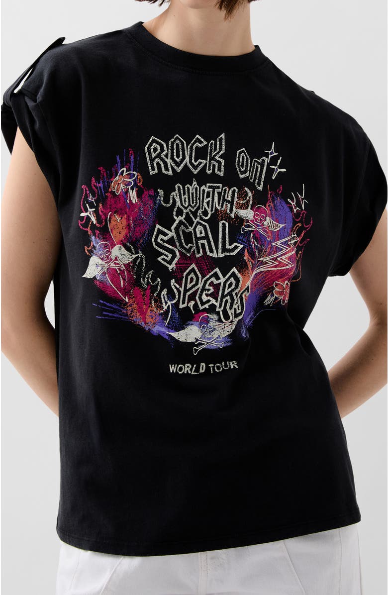Scalpers Rock On Tee, Main, color, Darkgrey