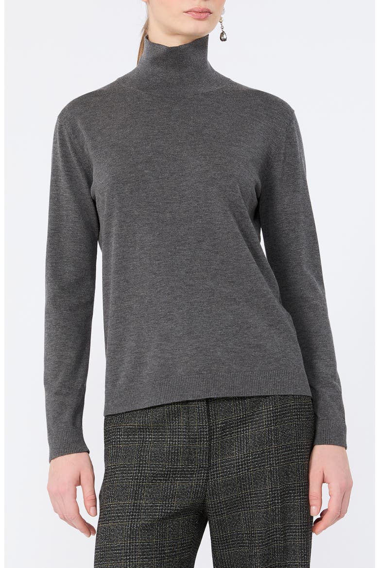 Turtleneck Sweater, Main, color, DARK GREY