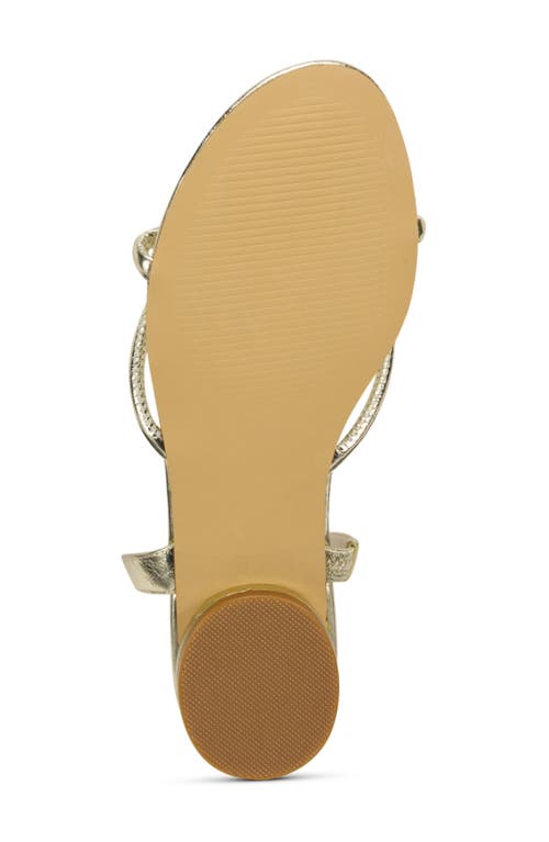 Yosi Samra Alison Knot Slingback Sandal In Gold