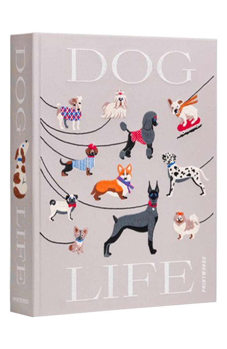 PRINTWORKS Dogs Embroidered Photo Album, Alternate, color, Beige Multi