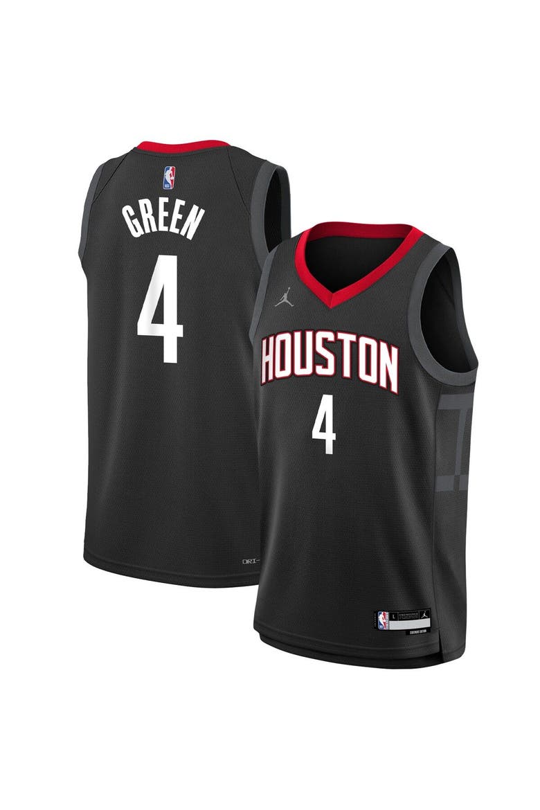 Houston Rockets Statement Youth Jordan Brand Jalen Green Black Houston Rockets Swingman Jersey ...
