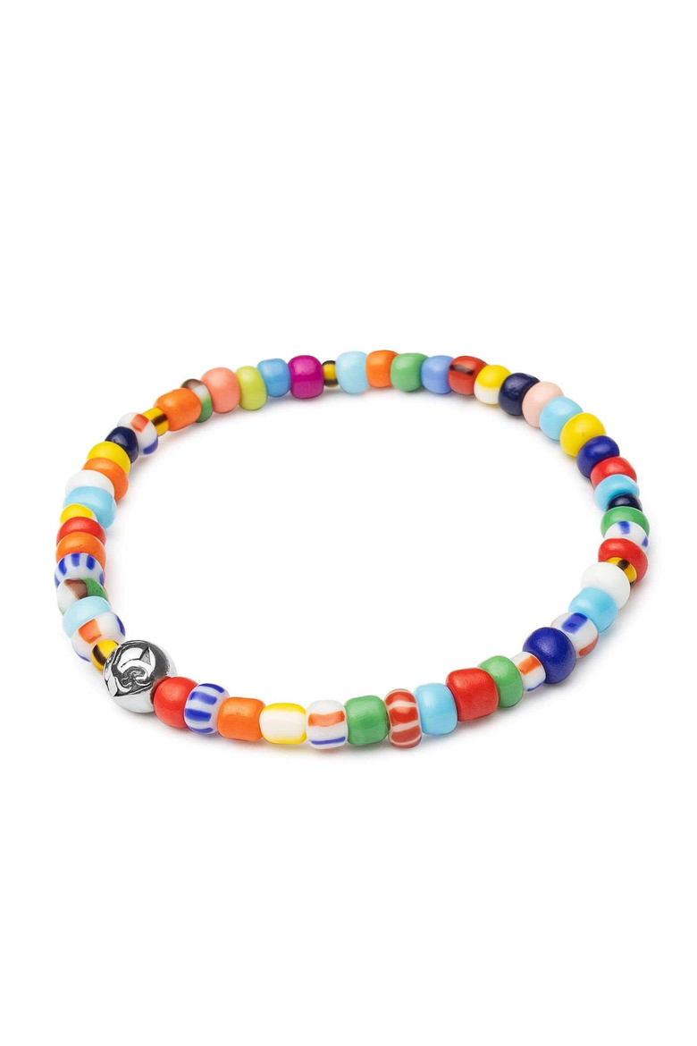 Vintage Trifocal Beaded Wristband, Alternate, color, Multi color