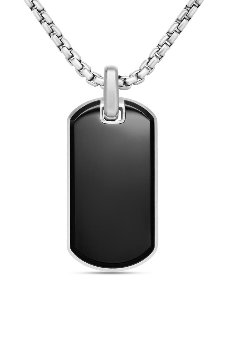 Men's Exotic Black Onyx Stone Tag, Main, color, BLACK ONYX