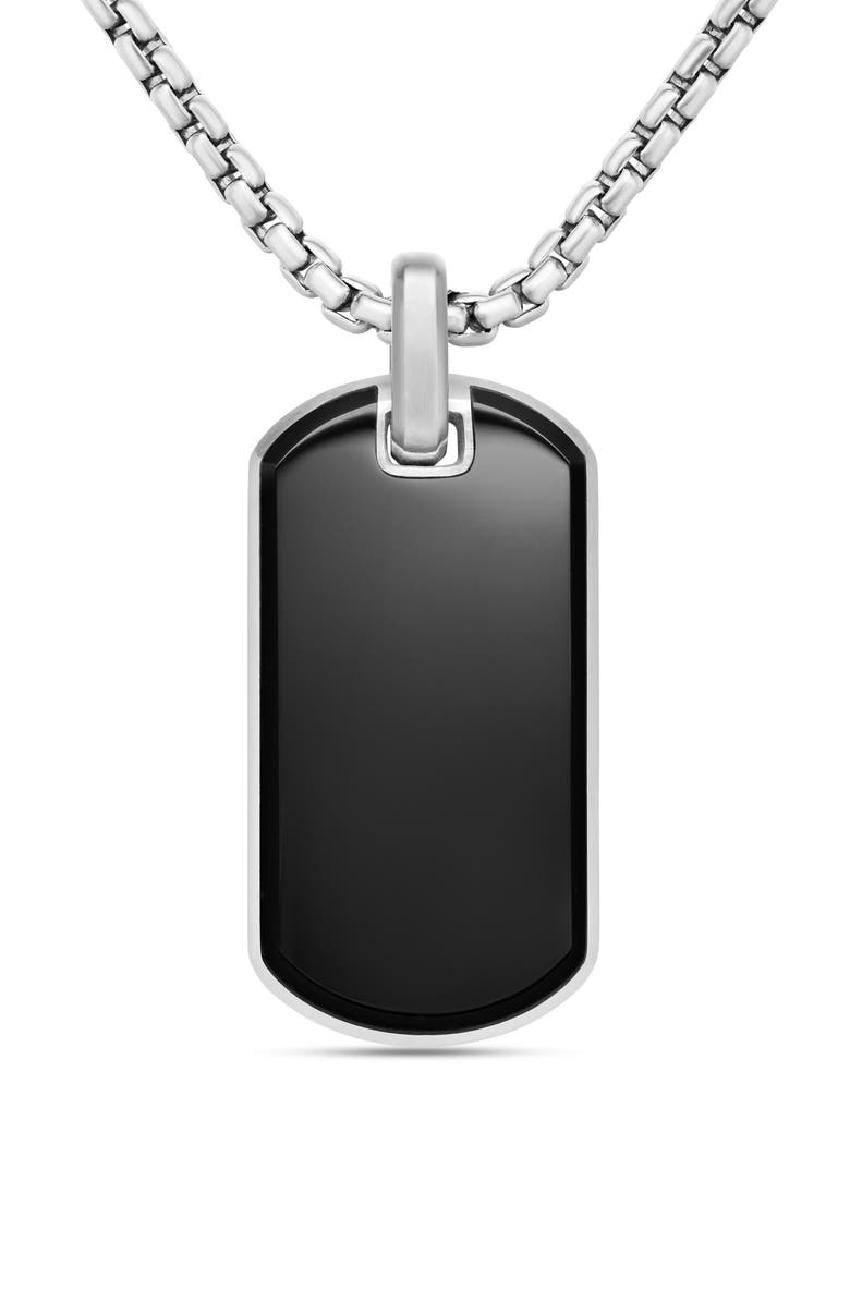 David Yurman Men's Exotic Black Onyx Stone Tag, Main, color, Black Onyx