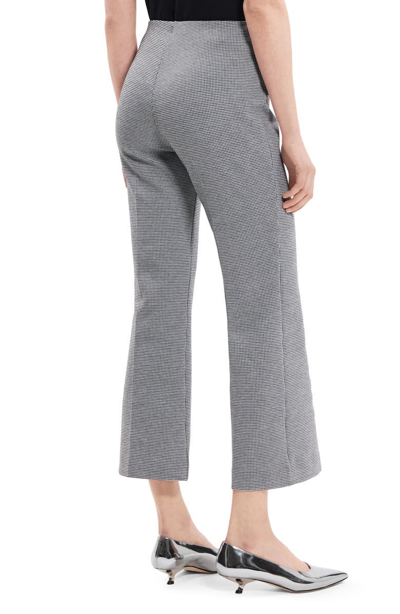 Theory Slim Houndstooth Kick Flare Pants, Alternate, color, 