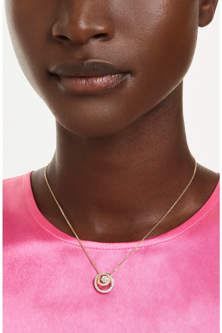 Hyperbola Pendant Necklace, Alternate, color, WHITE/ GOLD