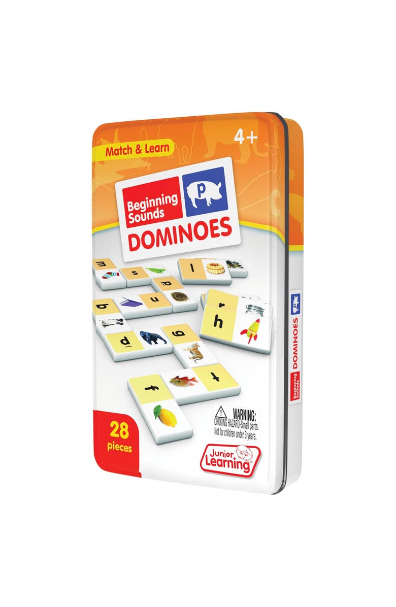 Junior Learning Beginning Sounds Dominoes, Alternate, color, Multicolored