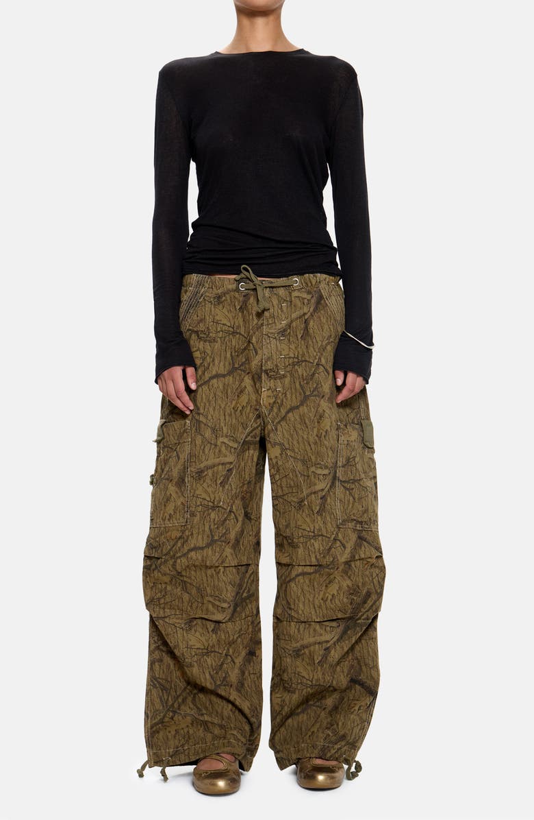 JADED LONDON Tree Camo Oversize Cargo Pants, Alternate, color, Camo