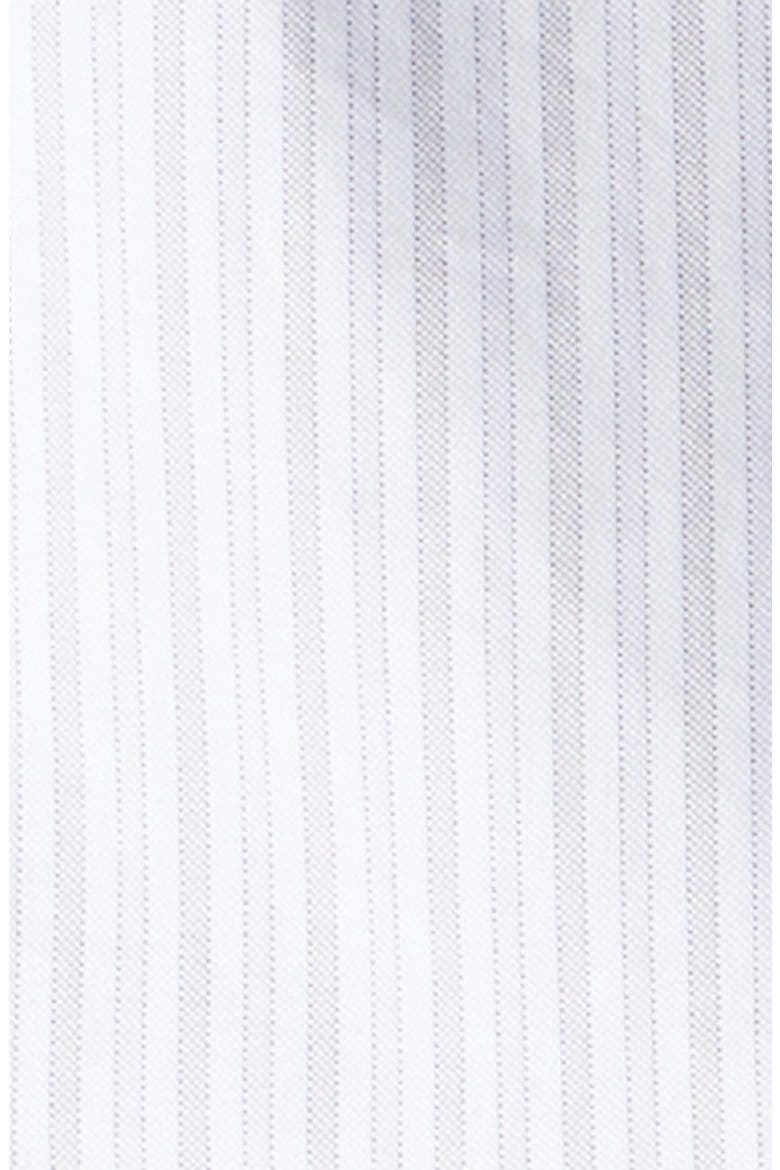 Straight Fit Armband Stripe Cotton Button-Down Shirt, Alternate, color, MEDIUM GREY