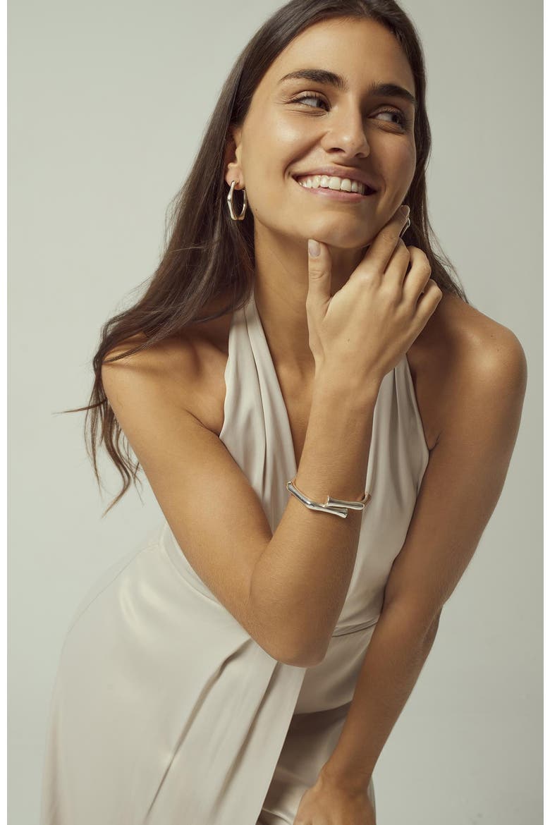Bambú Bracelet, Alternate, color, Silver