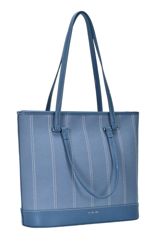 Rachel Zoe Stich Double Handle Tote Bag In Blue