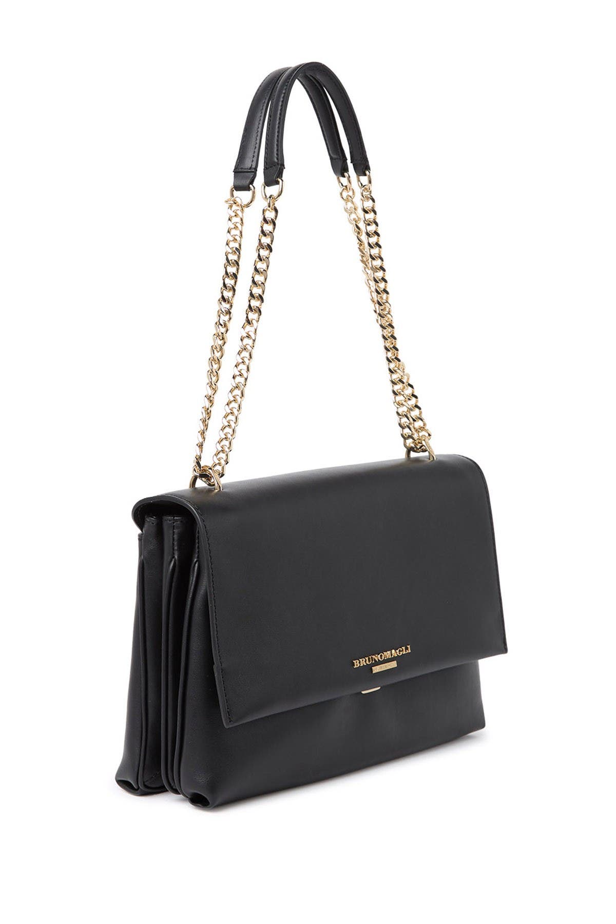 Bruno Magli Leather Chain Shoulder Bag, Alternate, color, 