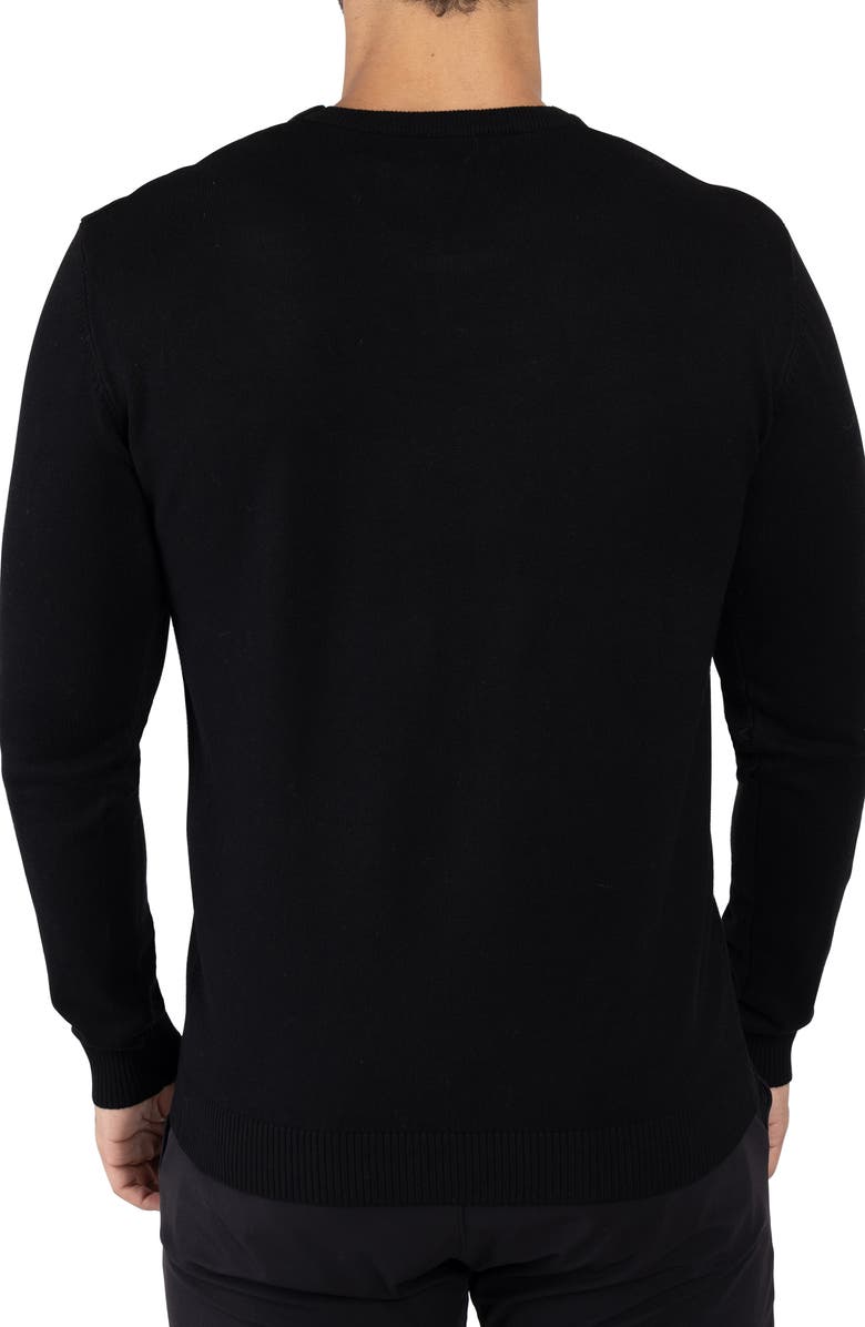 XRAY Crewneck Knit Sweater, Alternate, color, Black