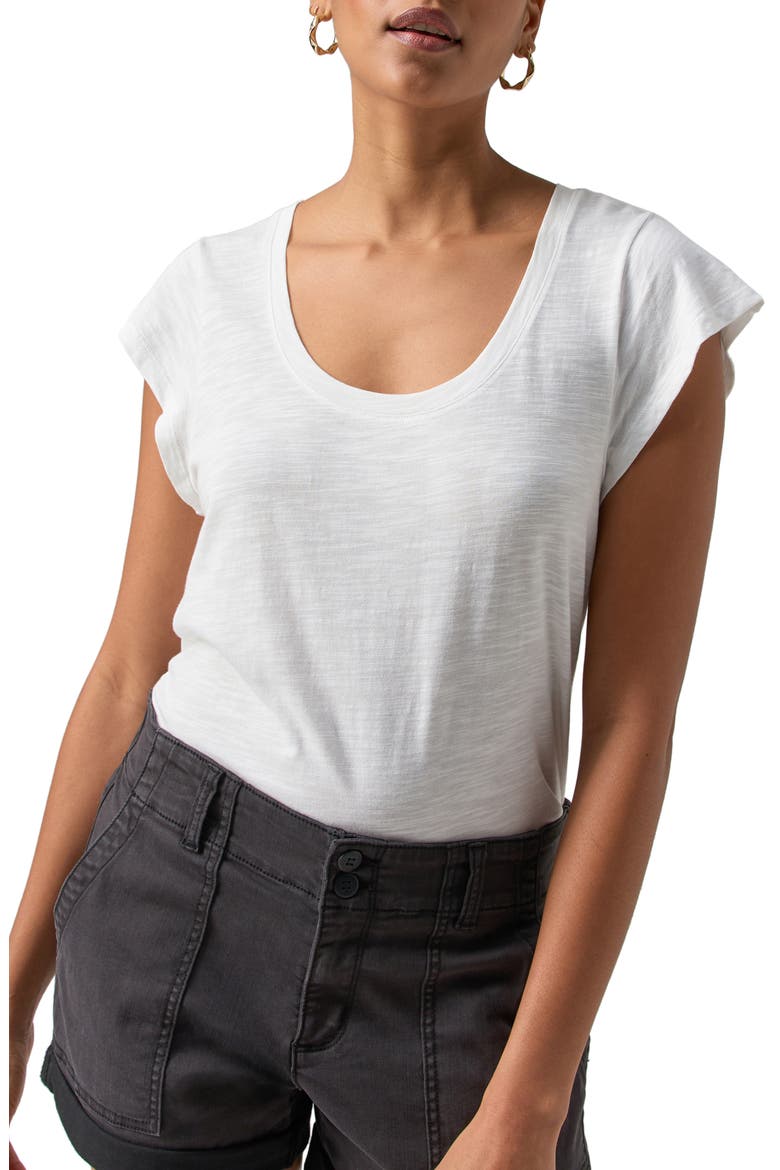 West Side Scoop Neck T-Shirt, Main, color, WHITE