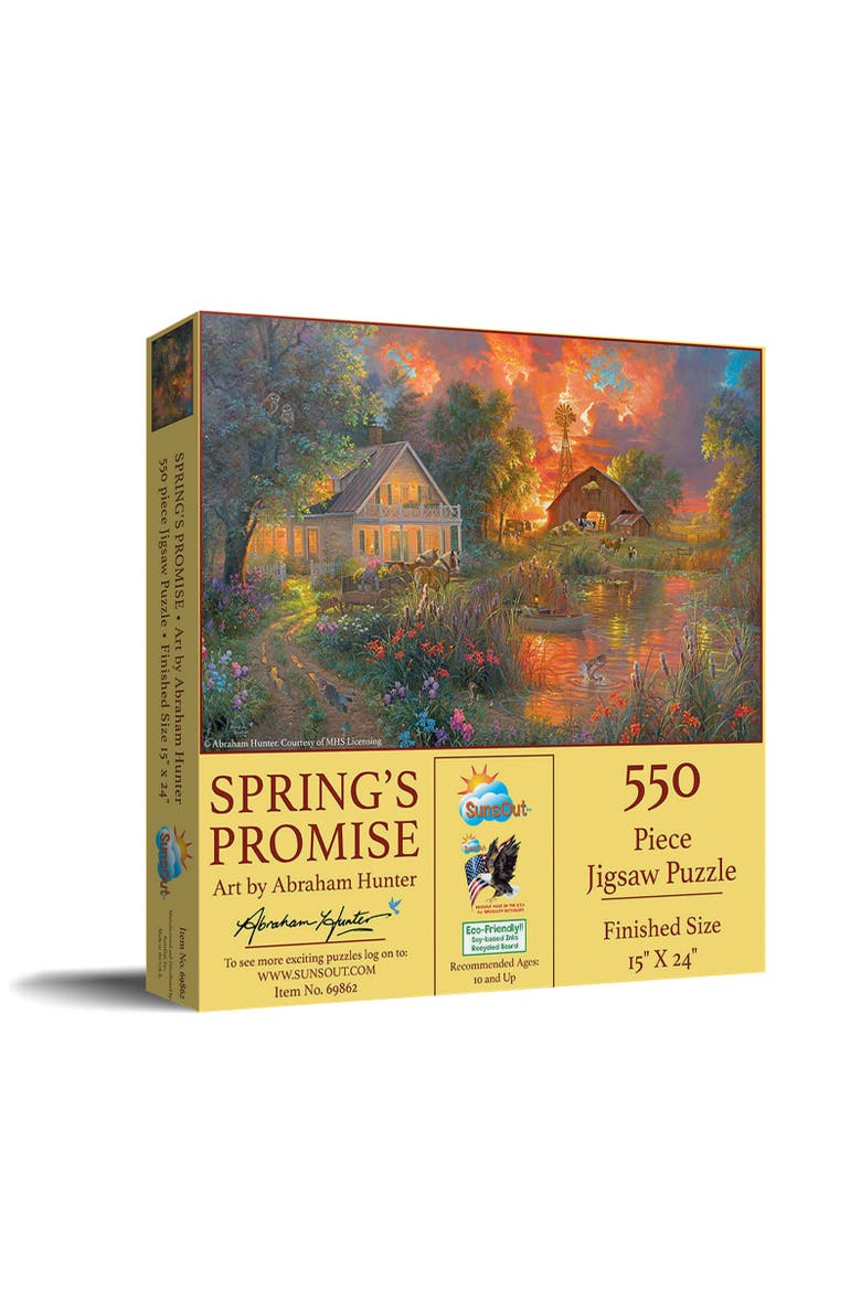 Spring's Promise 550 piece Jigsaw Puzzle for Adults, Main, color, Multicolor