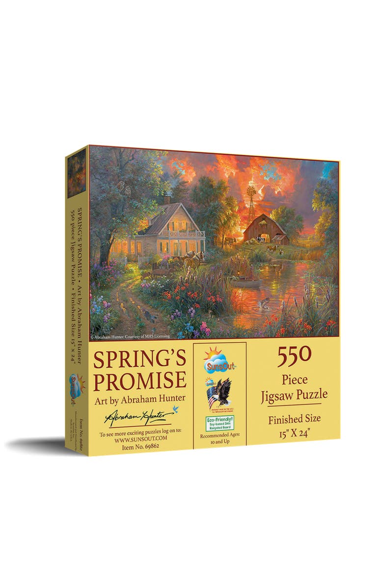 Sunsout Spring's Promise 550 piece Jigsaw Puzzle for Adults, Main, color, Multicolor
