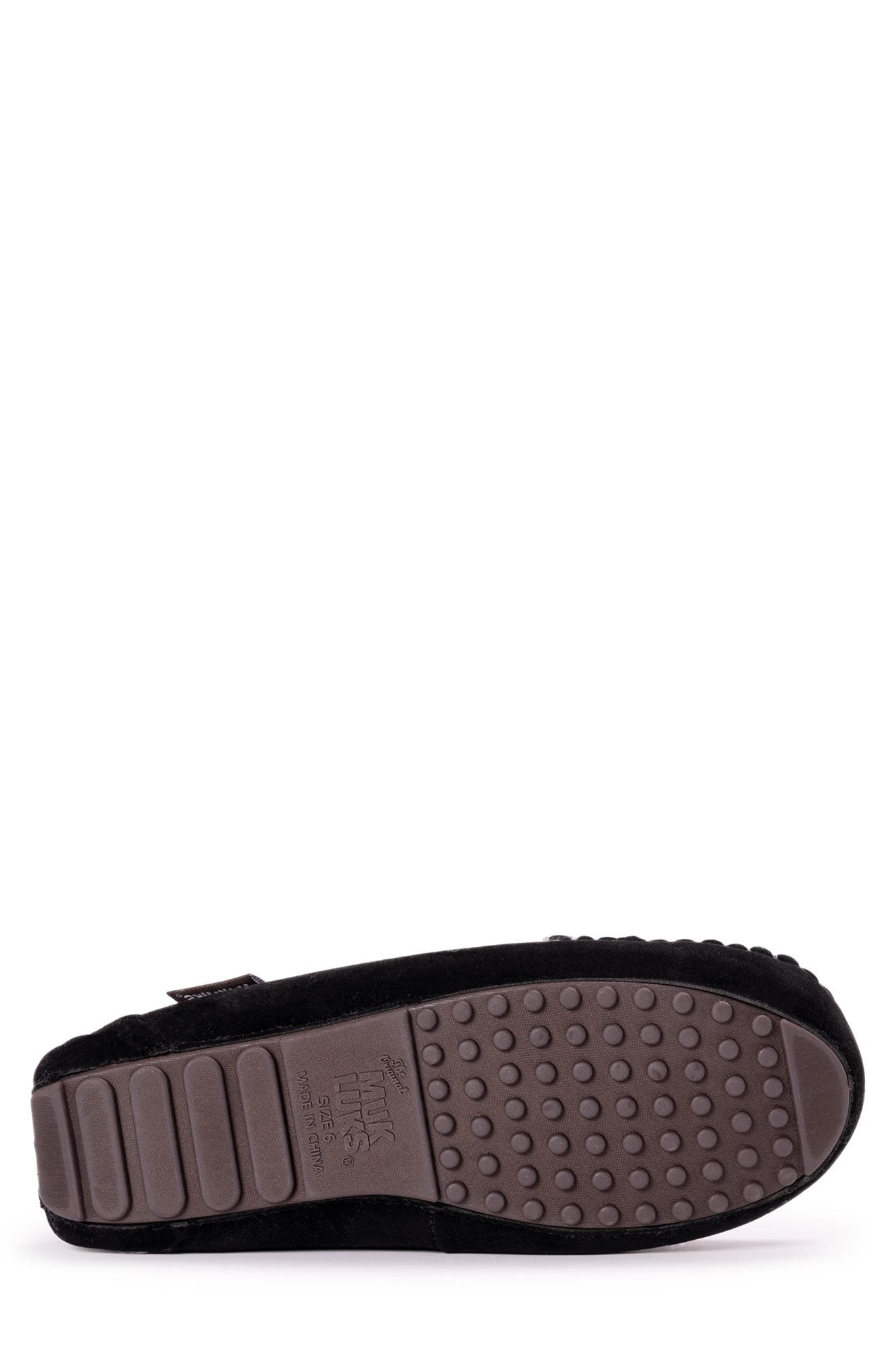 MUK LUKS Jaylah Faux Shearling Lined Slipper, Alternate, color, Black