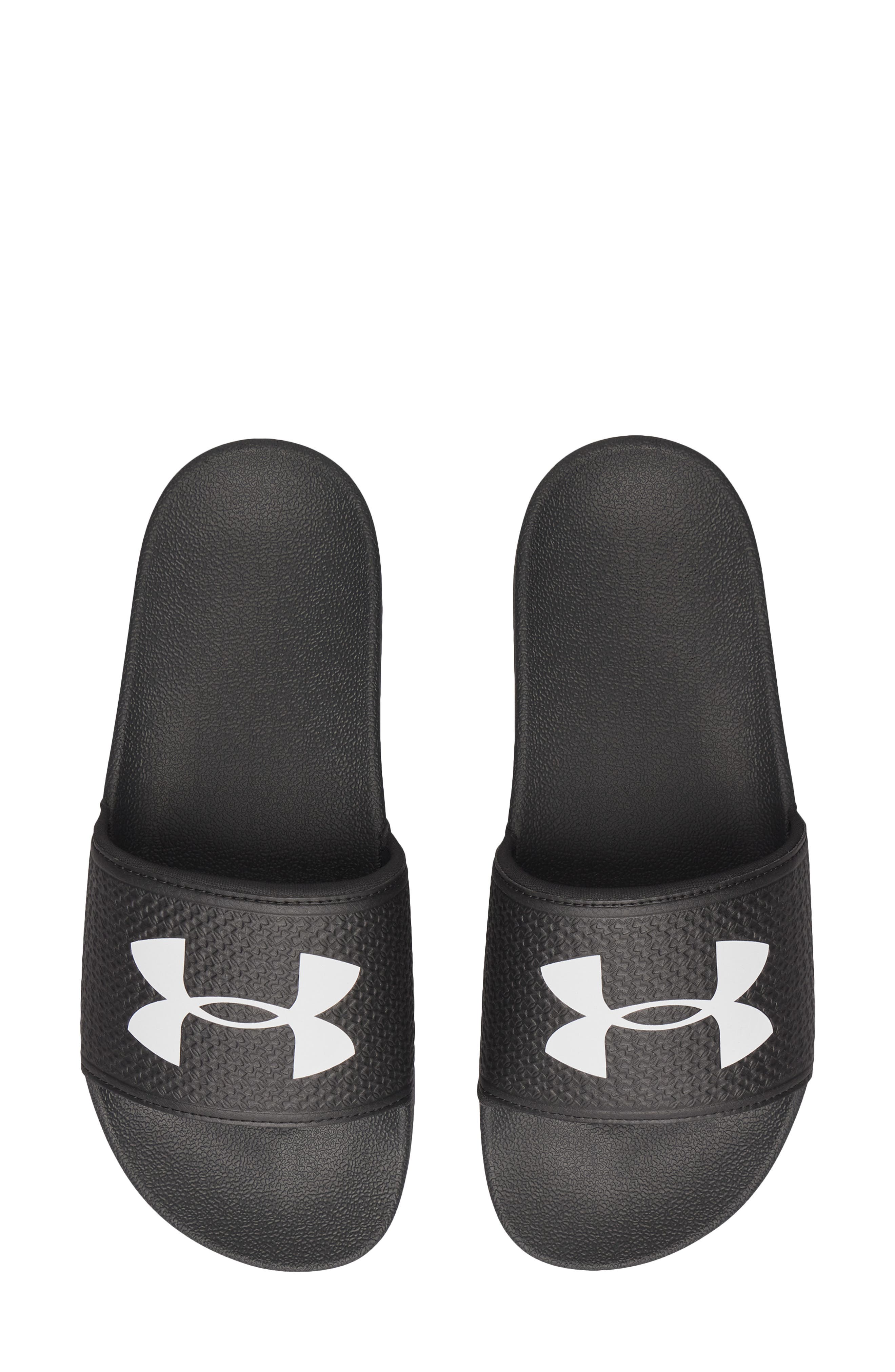 Under Armour UA ARMR Slide Sandal, Alternate, color, Black / Black / White