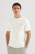 Brunello Cucinelli Cotton jersey crew neck T-shirt with logo
