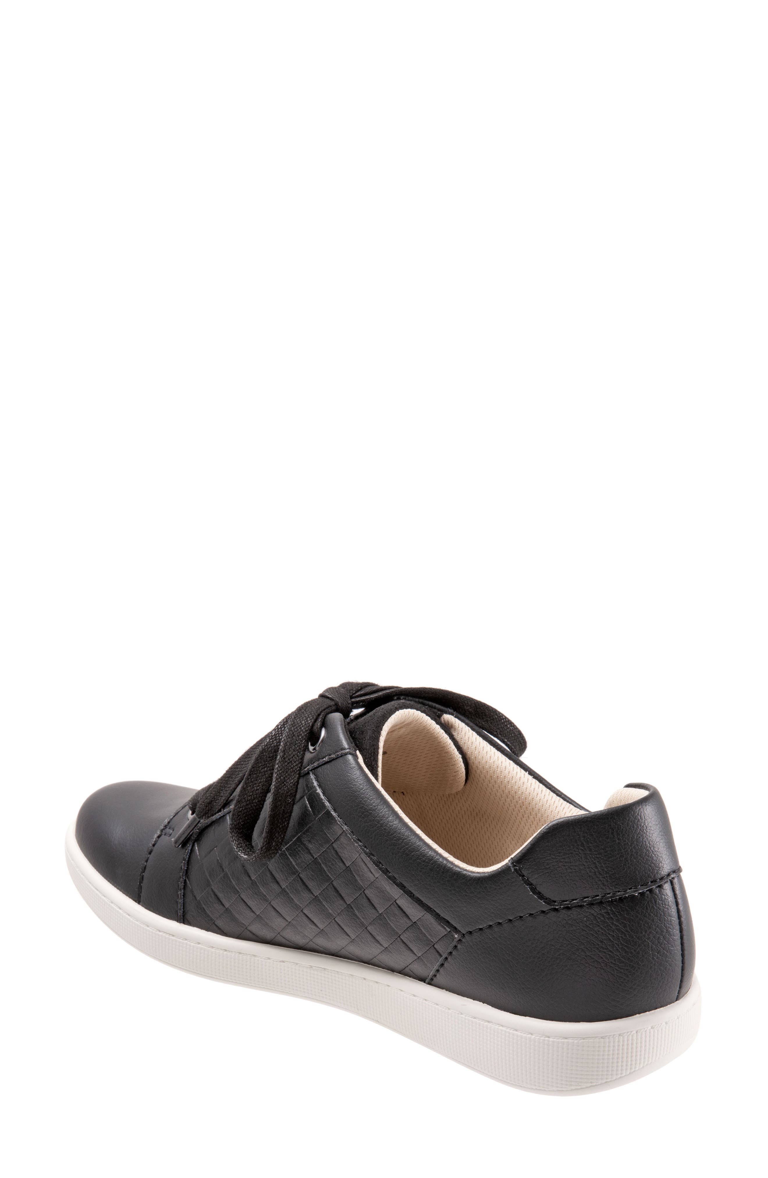 Adore Sneaker, Alternate, color, BLACK QUILTED