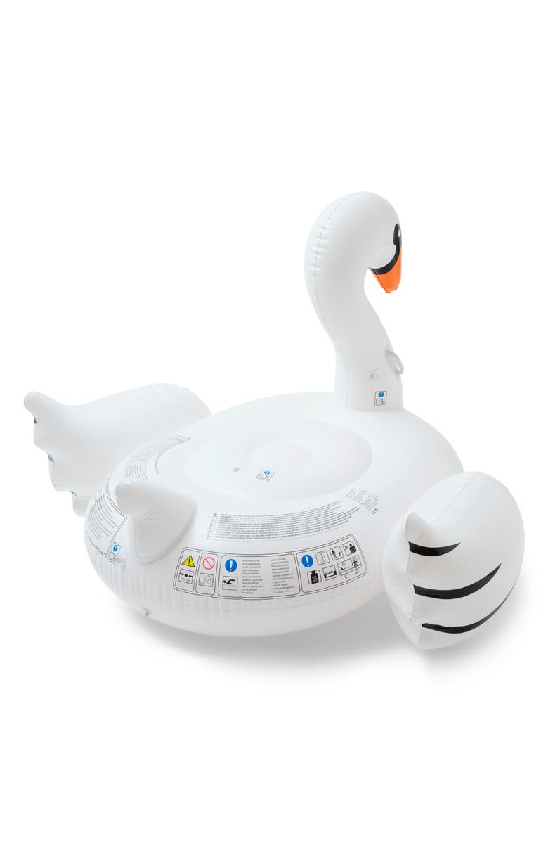 Sunnylife The Resort Luxe Inflatable Swan Pool Float, Alternate, color,