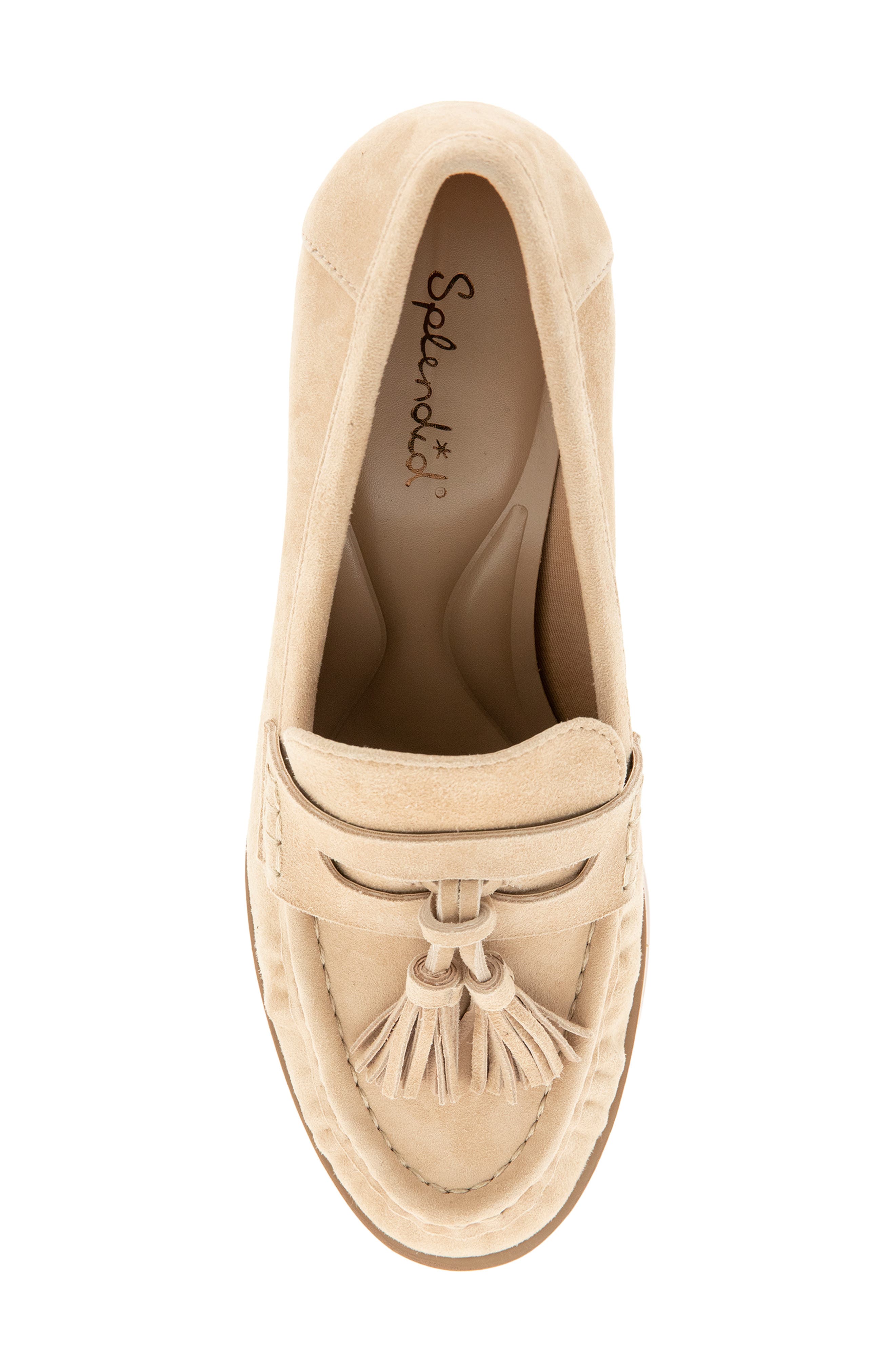 Martha Tassel Loafer Pump, Alternate, color, CAMEL BEIGE