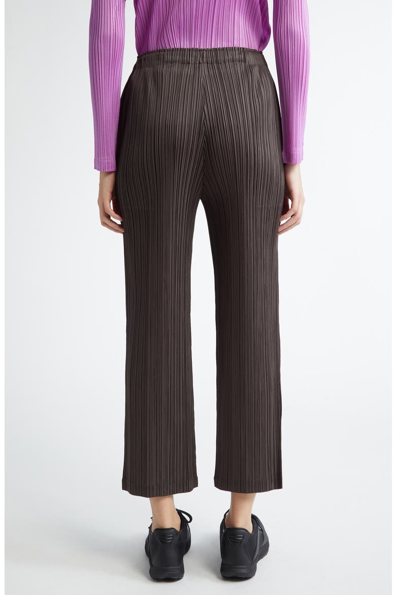Thicker Bottoms Pleated Wide Leg Crop Pants, Alternate, color, STEEL GRAY