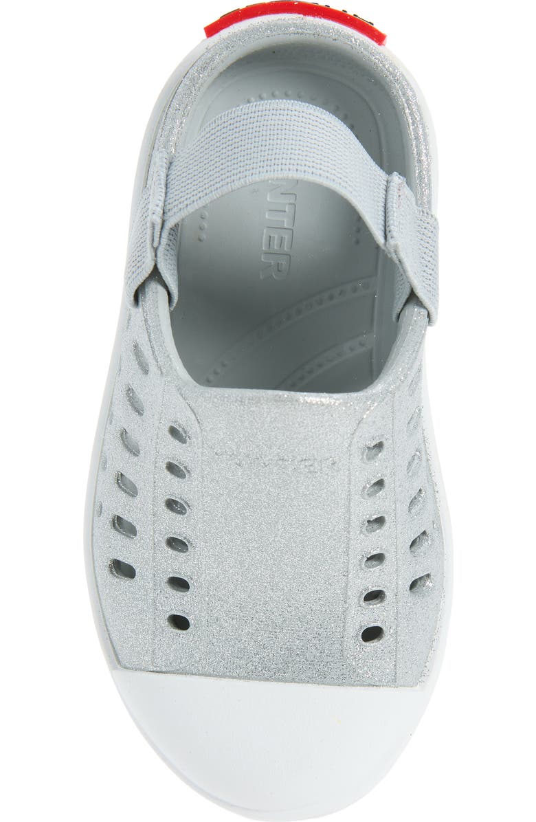 Hunter Kids' Jaime Slide Sandal, Alternate, color, Silver