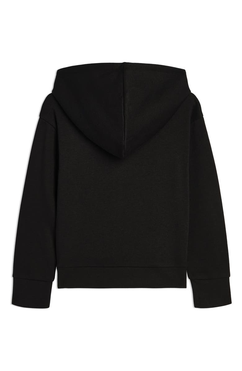 PUMA Kids' Logo Fleece Hoodie, Alternate, color, Black