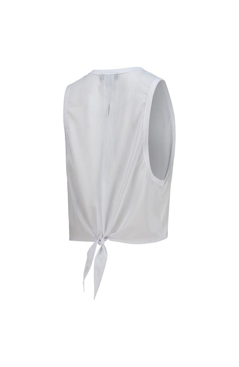 THE WILD COLLECTIVE Women's The Wild Collective White Austin FC Twist Back Tank Top, Alternate, color, White