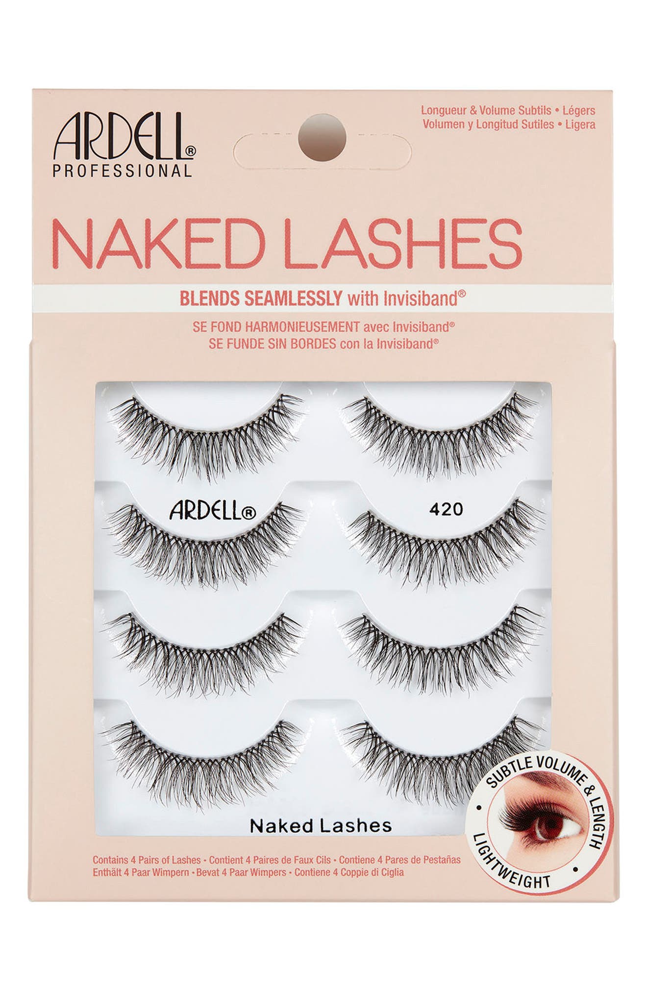 ARDELL Naked 420 Fake Lashes - Pack of 4