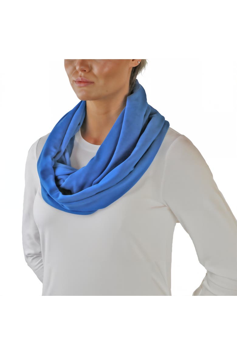 Packable Infinity Scarf, Main, color, Mykonos Blue