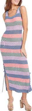 Capittana Sami Multicolor Crochet Sleeveless Cover-Up Dress