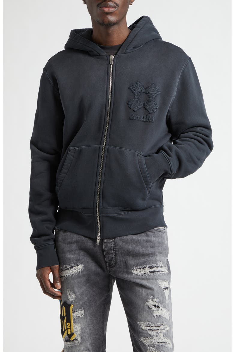 MA Quad Appliqué Cotton Zip-Up Hoodie (Men) | Nordstrom