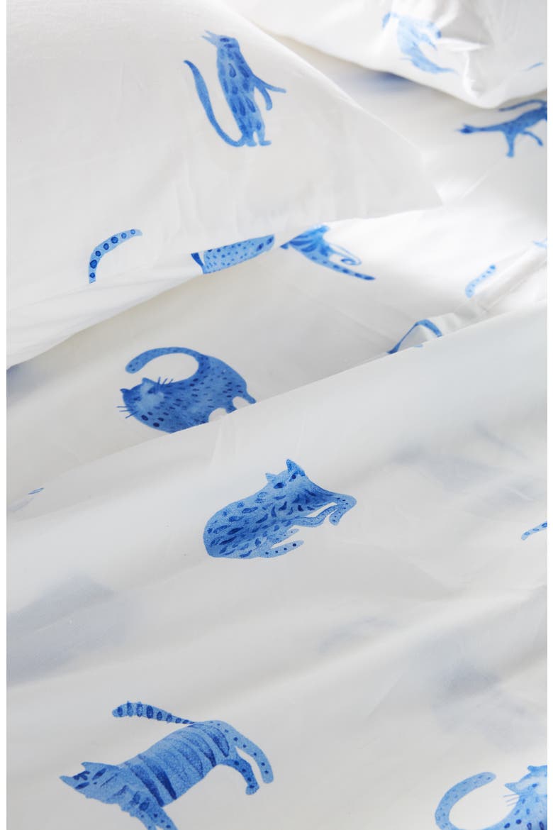 Anthropologie Kathryn Sheet Set, Alternate, color, NAVY