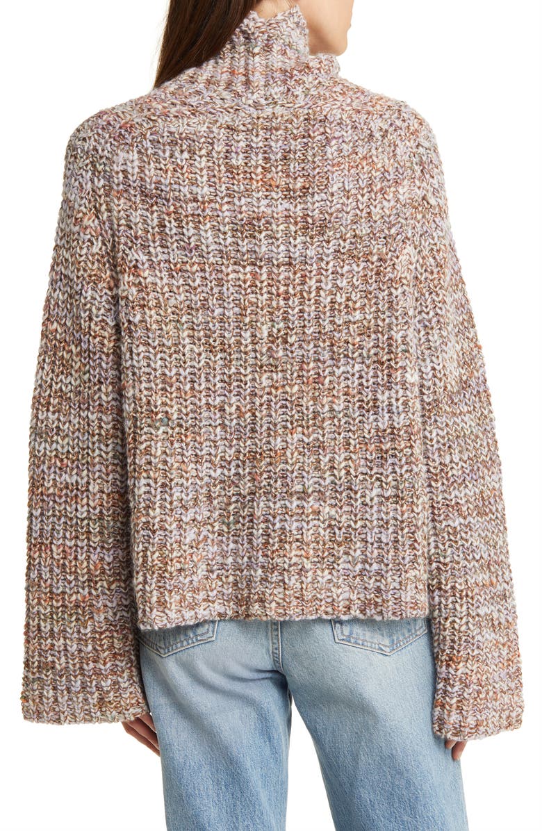 rag & bone Daphne Marled Funnel Neck Sweater, Alternate, color, 
