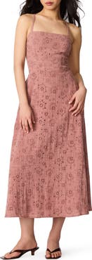Steve Madden Riyan Eyelet Embroidery A-Line Dress