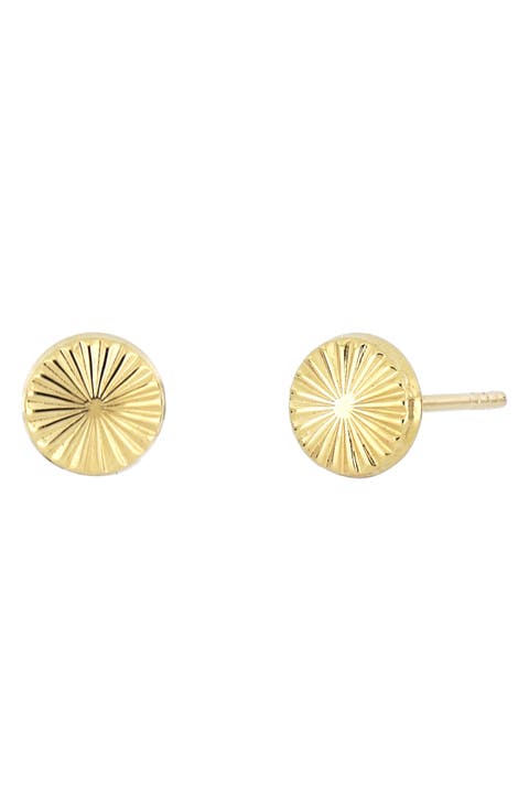 14K Gold Starburst Stud Earrings (Nordstrom Exclusive)