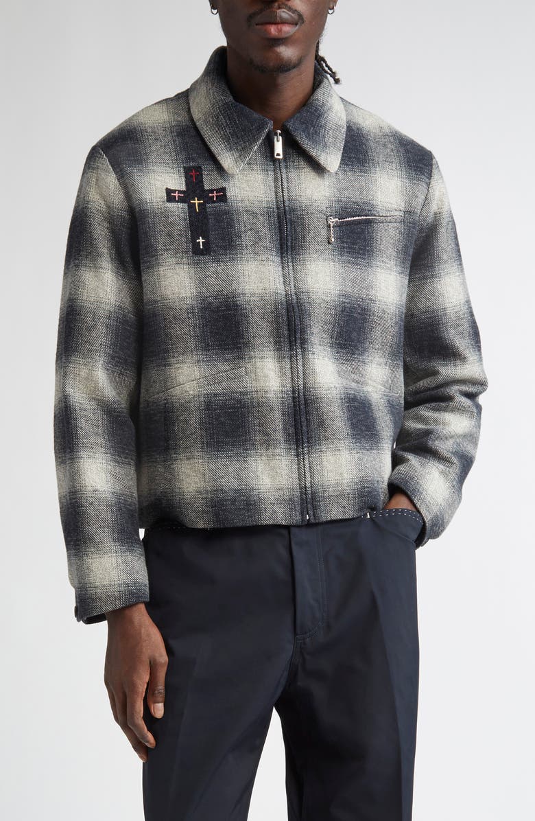 Second Layer Oracle Plaid Virgin Wool Jacket, Main, color, Tartan 3064