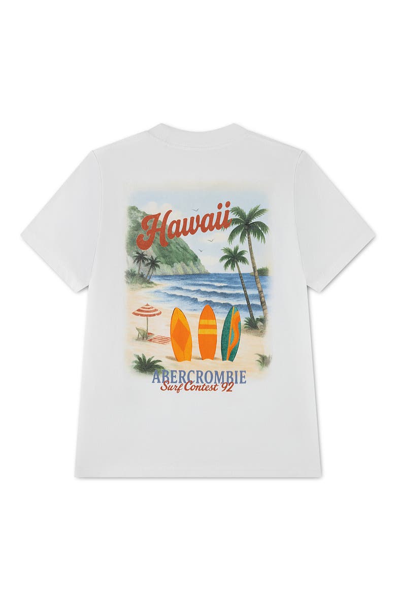 Kids' Amalfi Coast Surf Contest Graphic T-Shirt, Alternate, color, BRIGHT WHITE