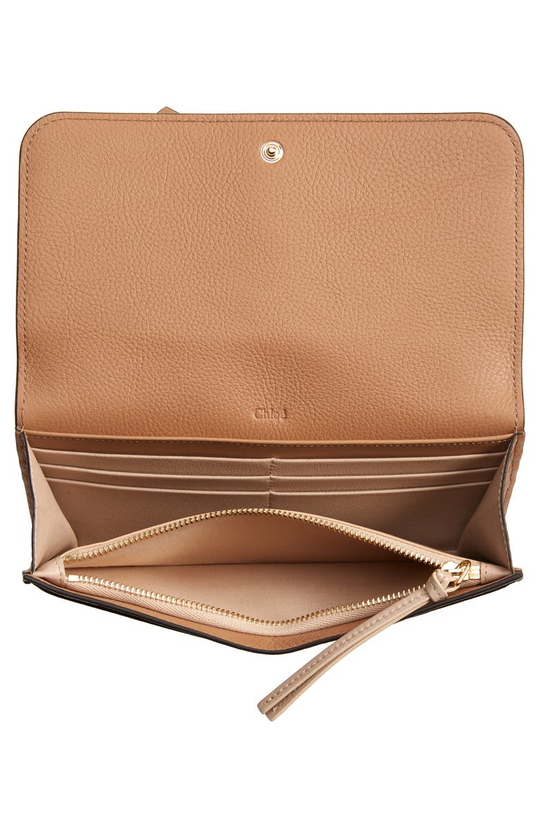 Chloé Alphabet Leather Wallet, Alternate, color,