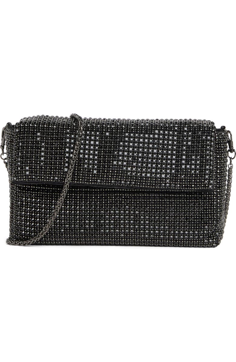 URBAN EXPRESSIONS HANDBAGS Rhinestone Mini Crossbody Bag, Main, color,