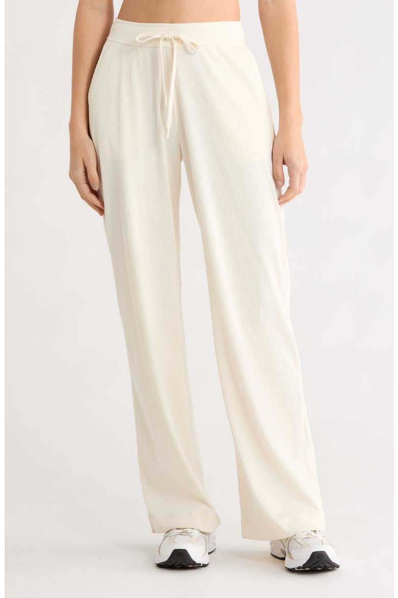 Breathe Easy Corduroy Drawstring Waist Pants, Main, color, DOVE