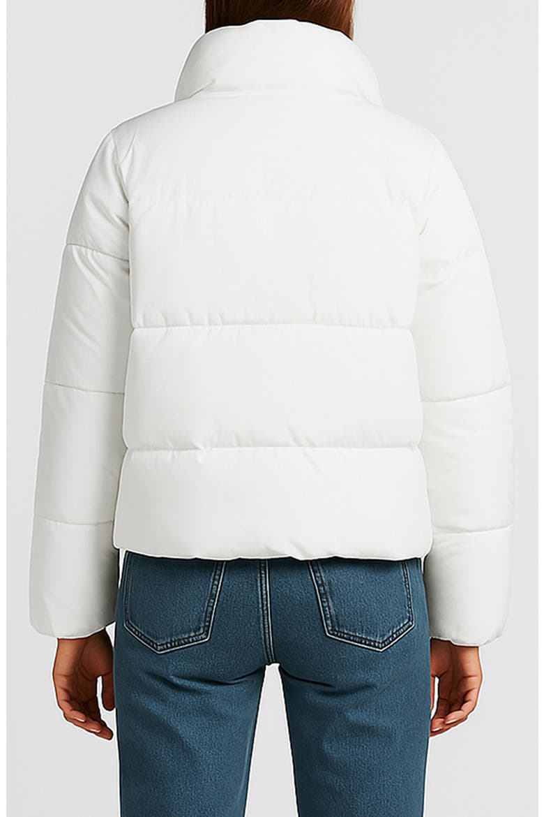 Amanda Short Puffer Jacket, Alternate, color, WHITE