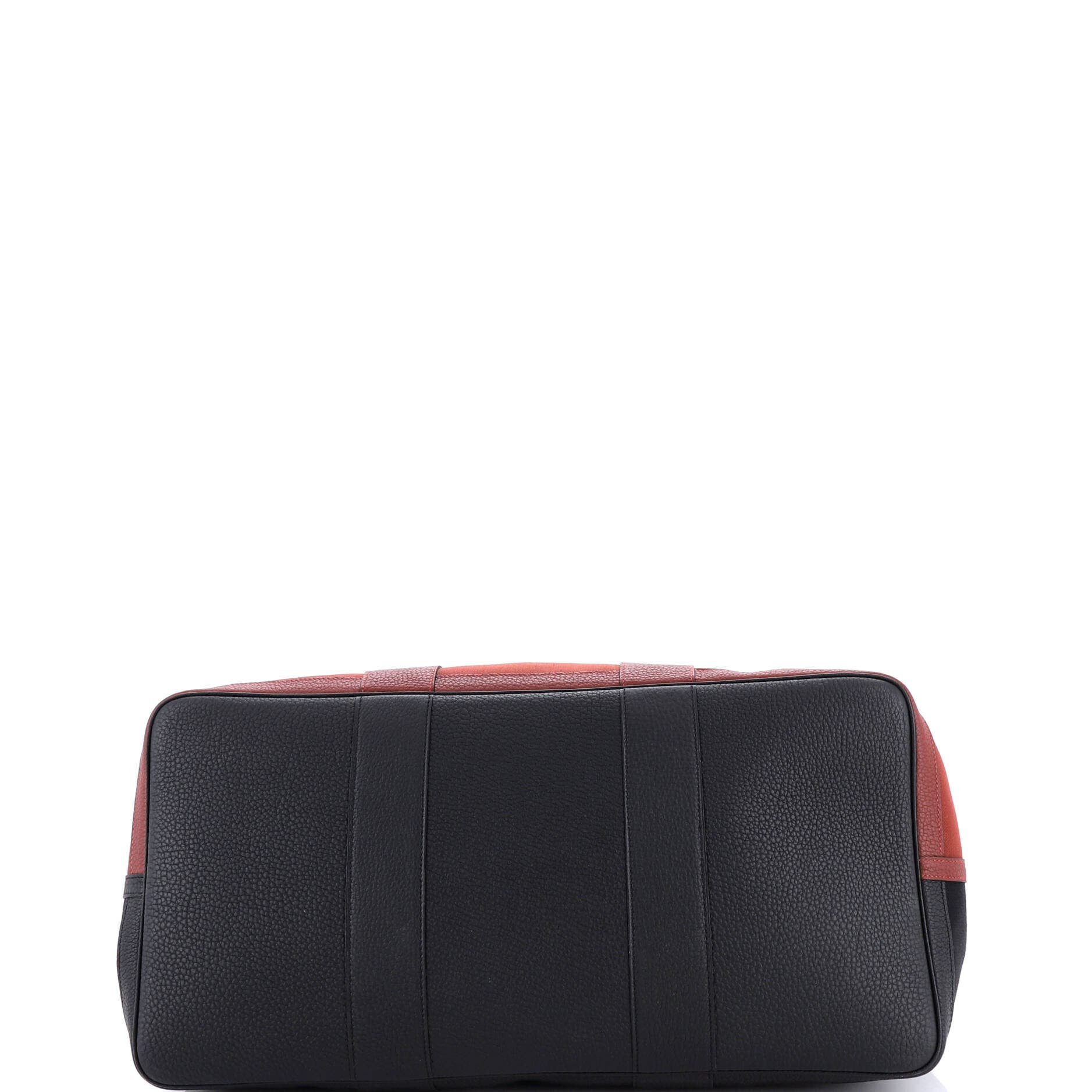 Pre-Owned Hermes Garden Party Voyage Tote Toile and Leather 49, Alternate, color, Rouge H/Noir