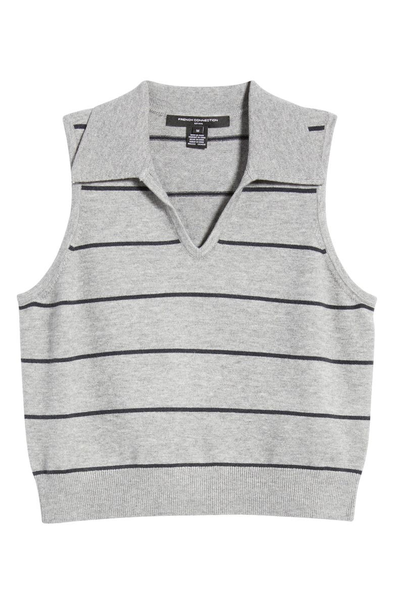 French Connection Sloane Sleeveless Top, Alternate, color, Heather Grey-Marine